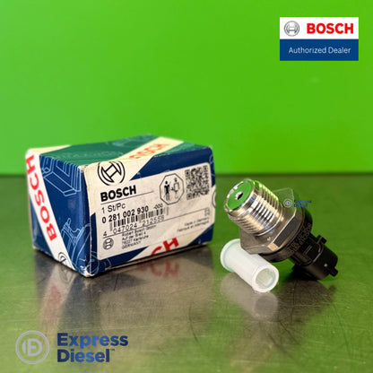 Bosch 0281002930 fuel rail pressure sensor with Bosch packaging