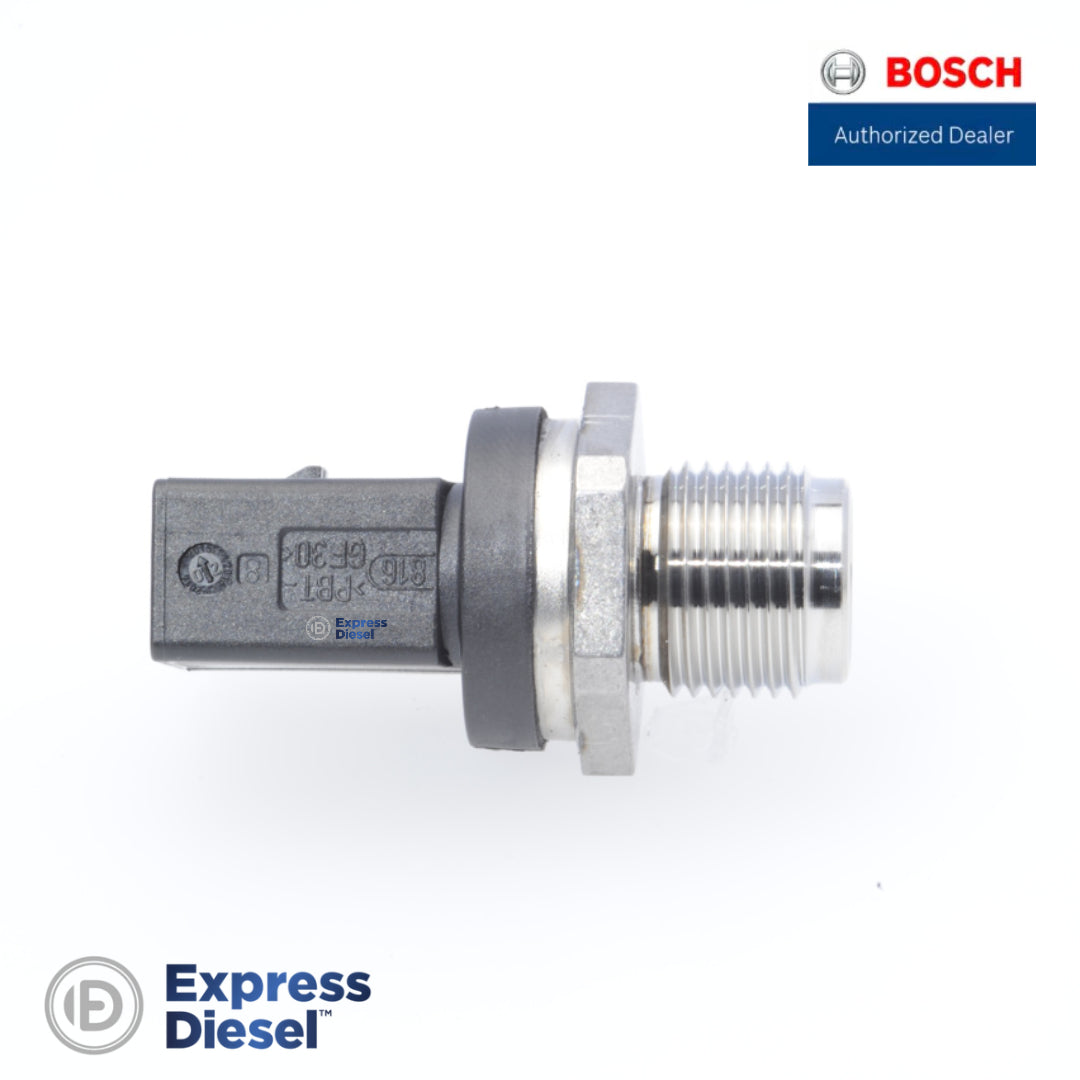 Bosch 0281002942 RDS4 rail pressure sensor 3-pin connector side view