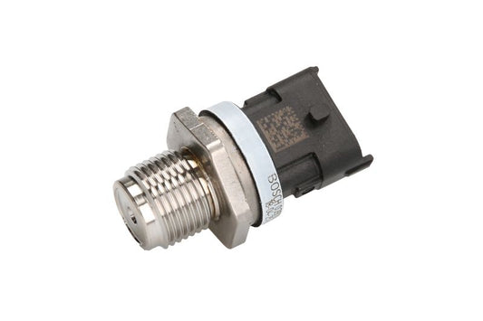 Detail of Bosch 0281006187 rail pressure sensor laser engraving and Bosch part number 0 281 006 187