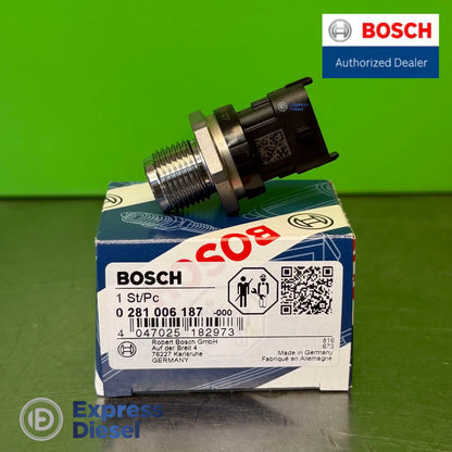 Bosch 0281006187 RDS4.2 fuel rail pressure sensor with original Bosch box for Renault Nissan 2.0 dCi M9R, 1800 bar