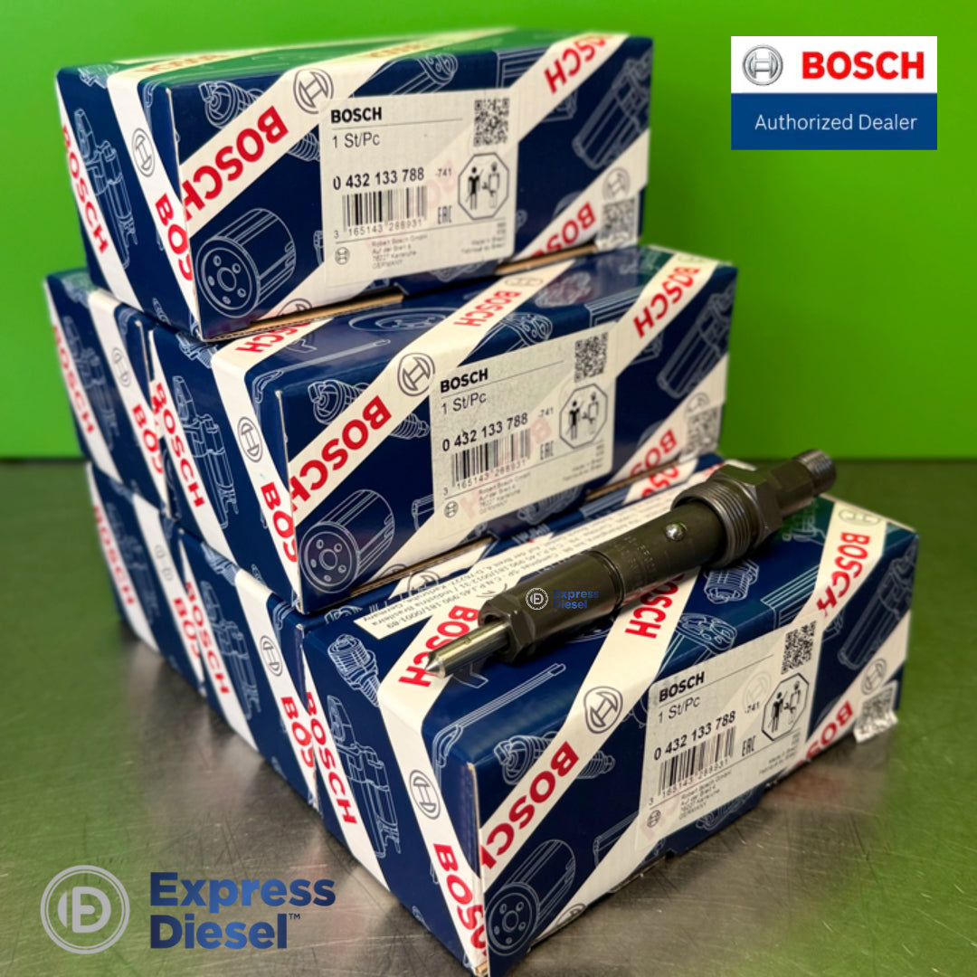 Complete engine set of 6 Bosch 0432133788 injectors, Caterpillar 216-9786 equivalent for 924G 930G M318C