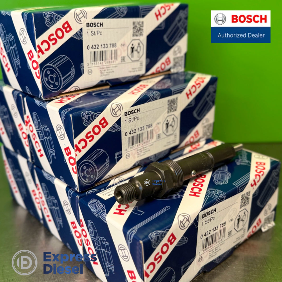 Bosch 0432133788 injector laid on the set of 6 original Bosch boxes, Perkins 2645F027 replacement