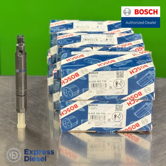 Set of 6 genuine Bosch 0432191730 fuel injectors with original Bosch boxes for Volvo TD103, OE 479443 8112303