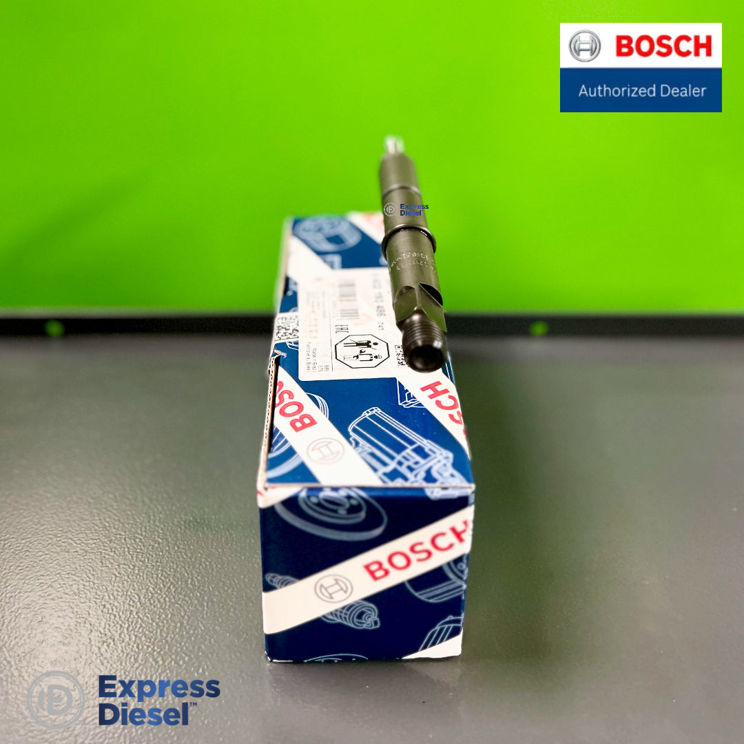 Top rear view of Bosch 0432193486 diesel injector for Deutz BF4M2012 Volvo D4D 