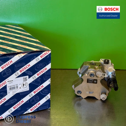 Detail of Bosch 0445010152 CP3 pump label showing type formula CR/CP3S3/R90/20-89S