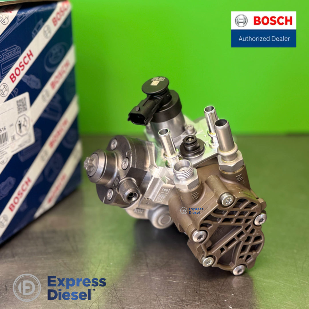 Bosch 0445020516 CP4 pump fuel inlet and return connections for FPT F5 3.4L engine