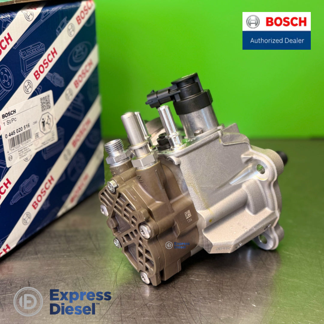 Bosch 0445020516 CP4 pump transfer pump housing, rear view