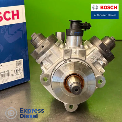 Bosch 0445020609 CP4 pump - twin-element front view with drive shaft