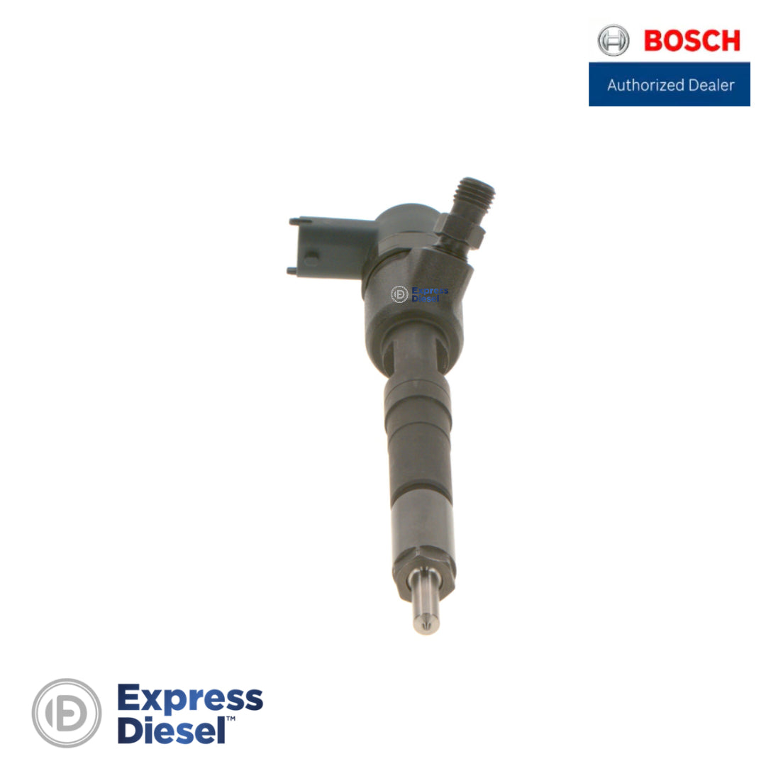 Bosch 0445110183 common rail injector - solenoid electrical connector and high-pressure inlet