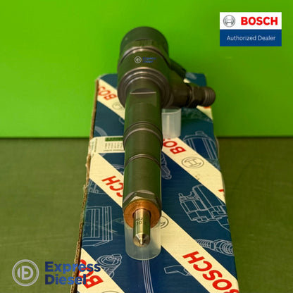 Bosch 0445110457 common rail injector - nozzle tip close-up