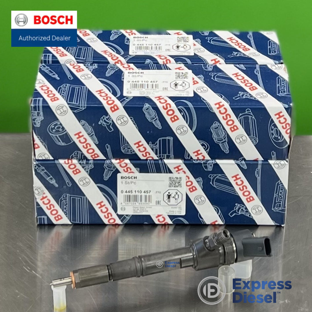 Bosch 0445110457 injector set of 4 - four sealed Bosch boxes with part number label and one injector