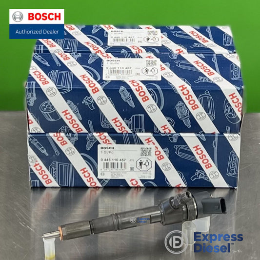 Bosch 0445110457 injector set of 4 - four sealed Bosch boxes with part number label and one injector