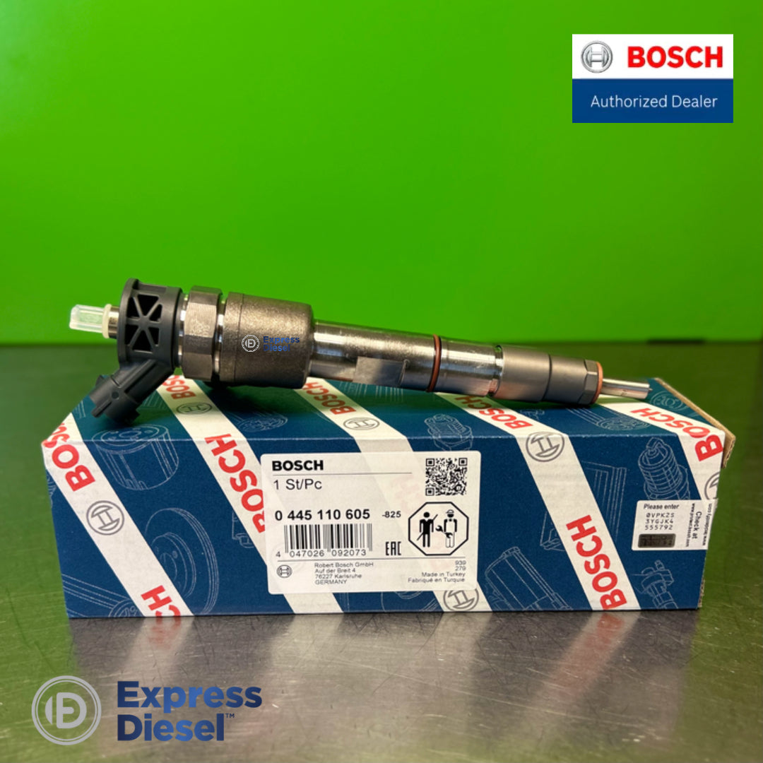 Bosch 0445110605 injector with Bosch box - made in Turkiye label