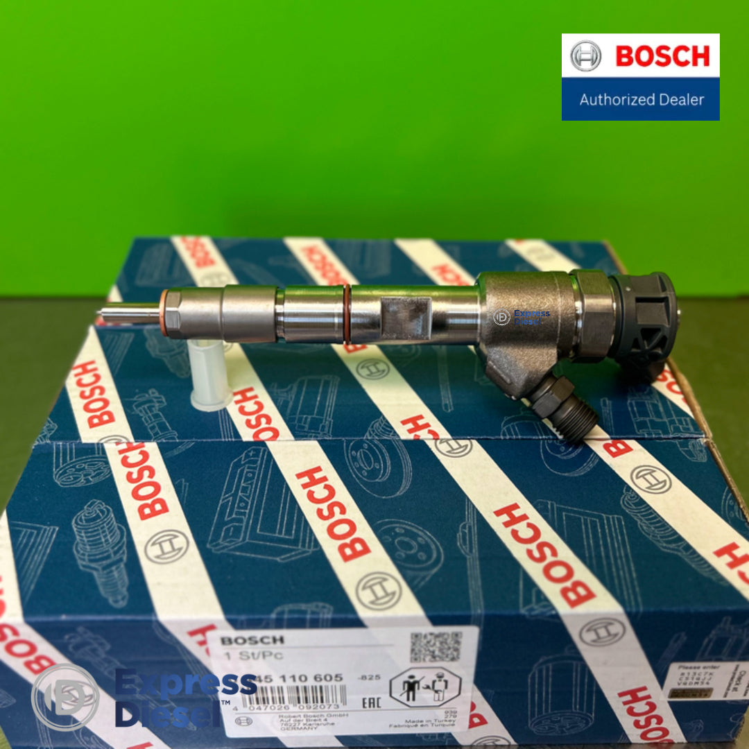 Bosch 0445110605 injector set of 3 - nozzle tip and body detail