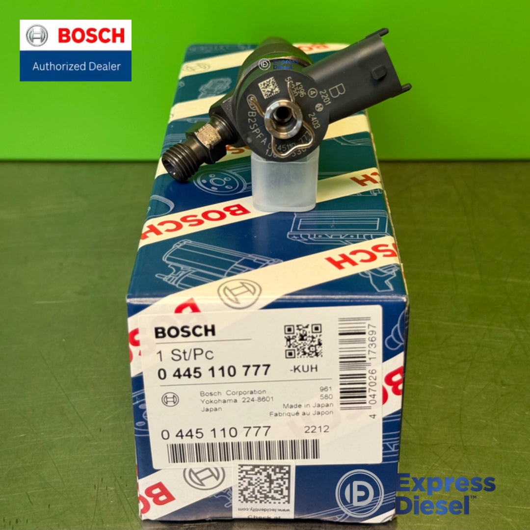Bosch 0445110777 common rail injector - solenoid valve top detail