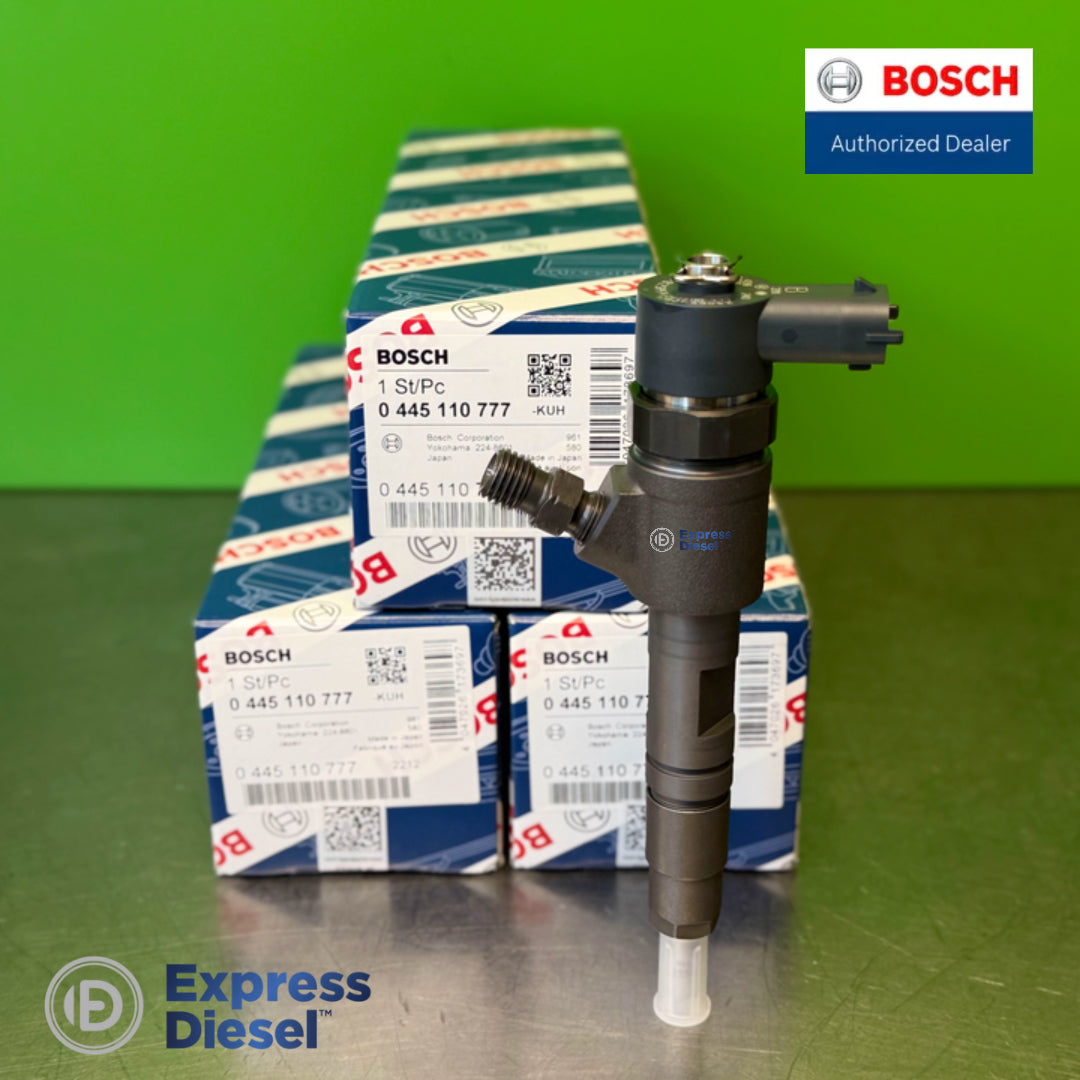 Bosch 0445110777 injector set of 3 for Kubota - three injectors with genuine Bosch boxes