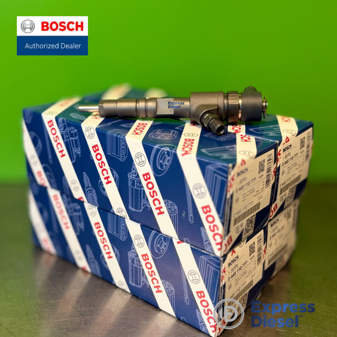 Bosch 0445110777 injector set of 4 - four Bosch boxes with part number labels