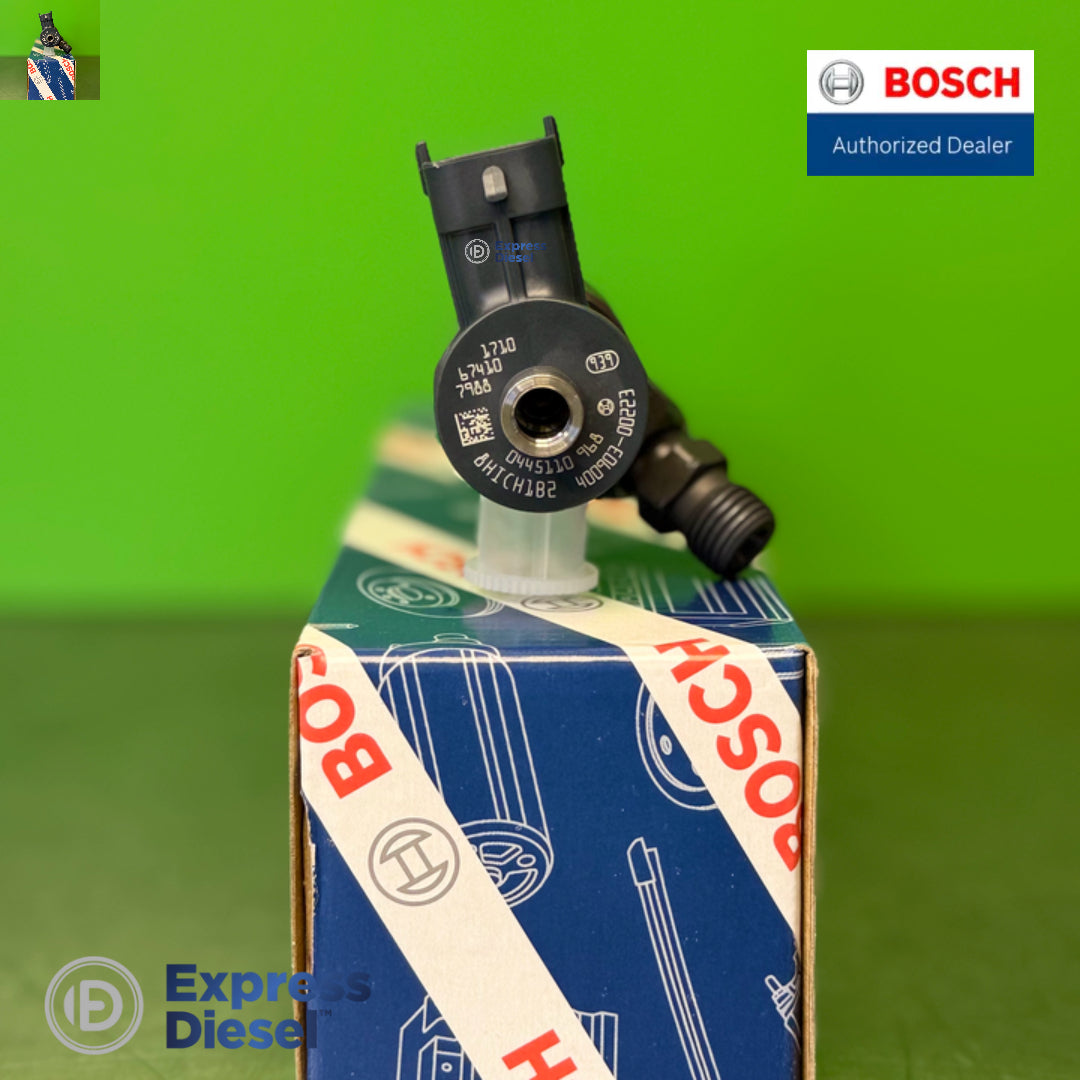 Bosch 0445110968 common rail injector head laser marking, Doosan OE 400903-00223