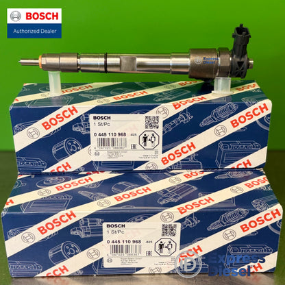 Bosch 0445110968 injector set of 3 for Doosan G2 D18 - stacked Bosch boxes