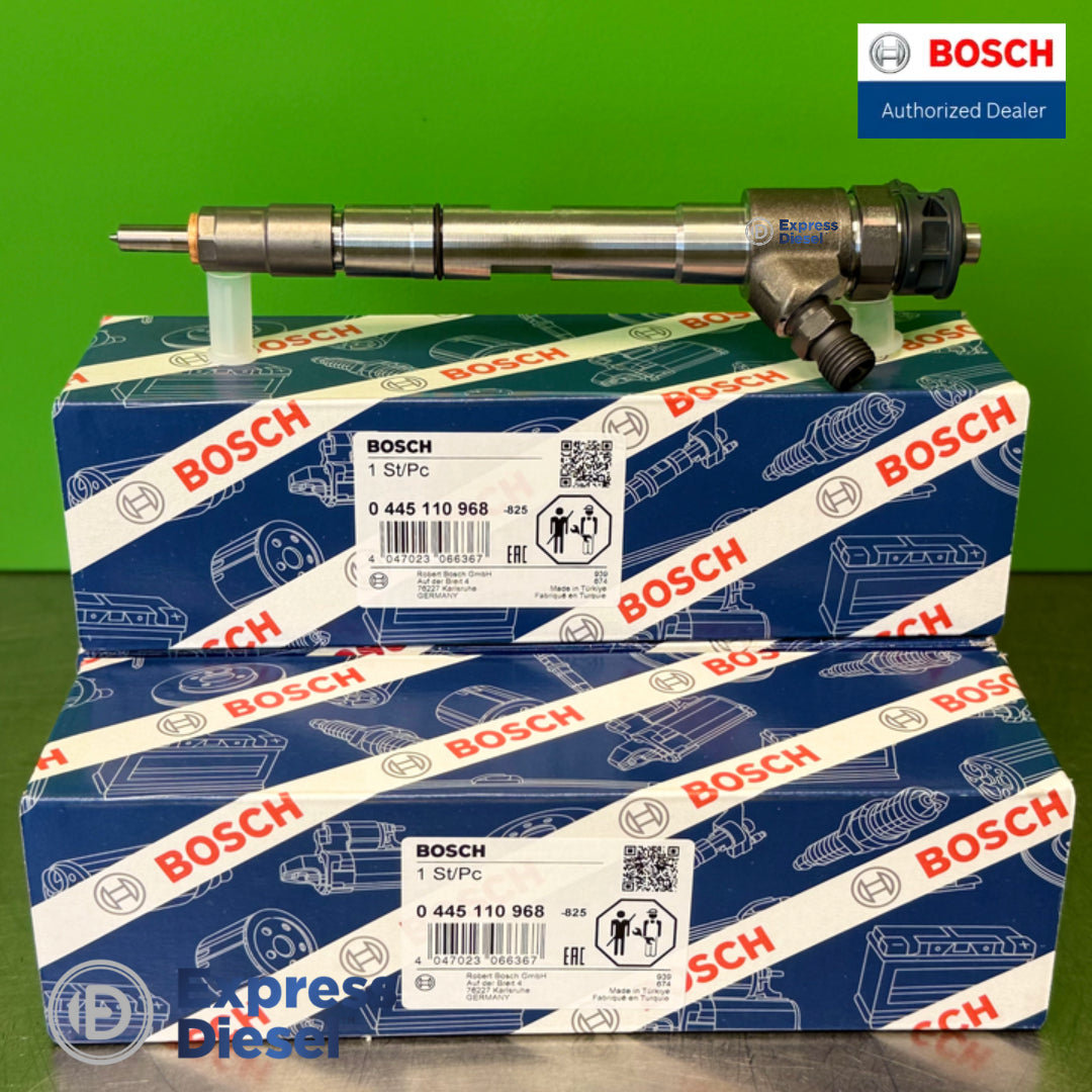 Bosch 0445110968 injector set of 3 for Doosan G2 D18 - injector and Bosch boxes