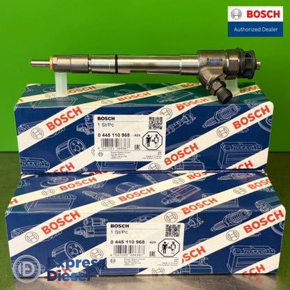 Bosch 0445110968 injector set of 3 for Doosan G2 D18 - injector and Bosch boxes