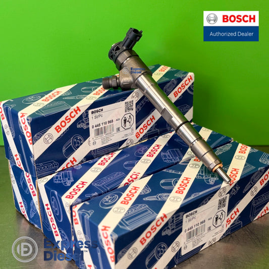 Bosch 0445110968 injector set of 4 for Doosan G2 D24 - four injectors on Bosch boxes