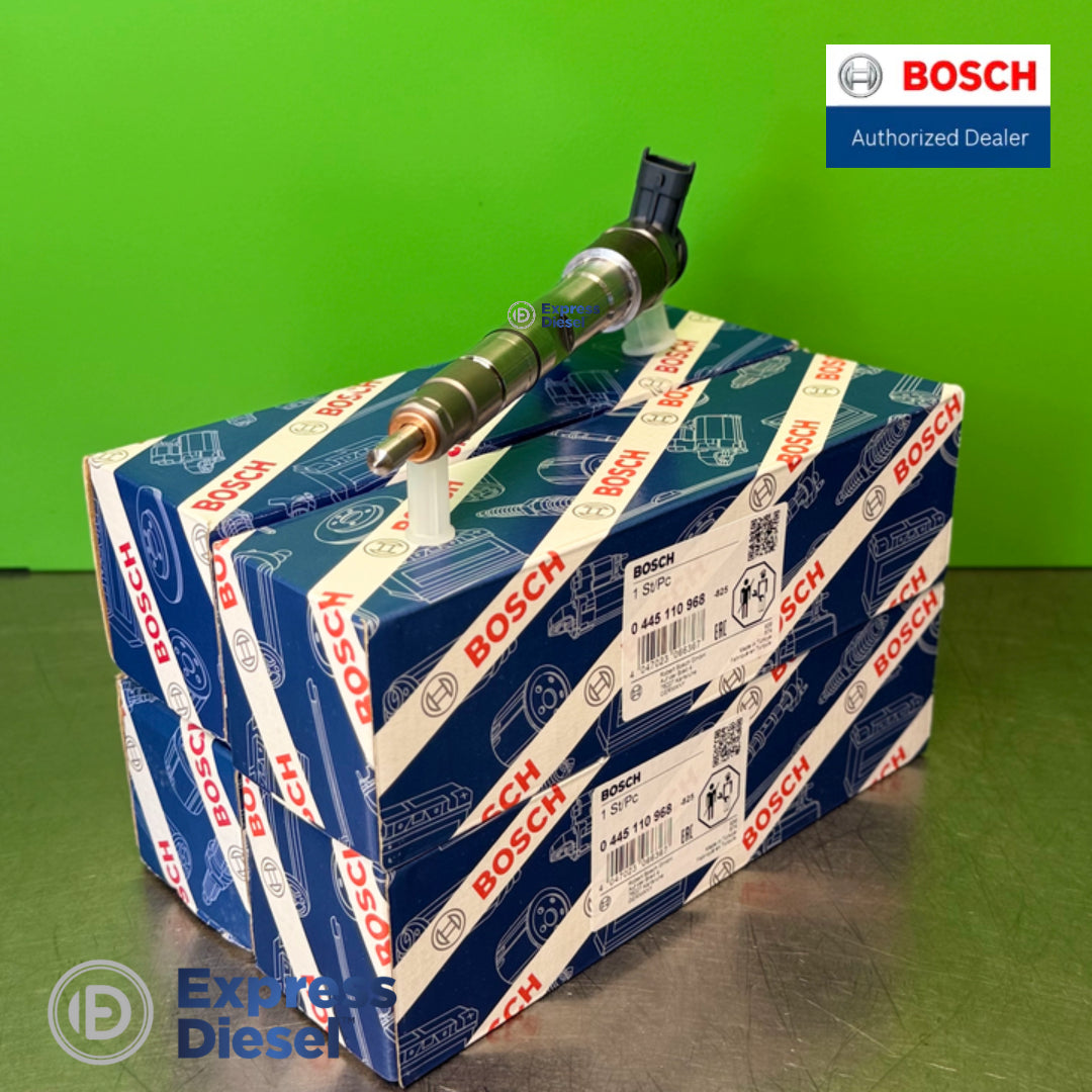 Bosch 0445110968 injector set of 4 for Doosan G2 D24 - nozzle tip detail
