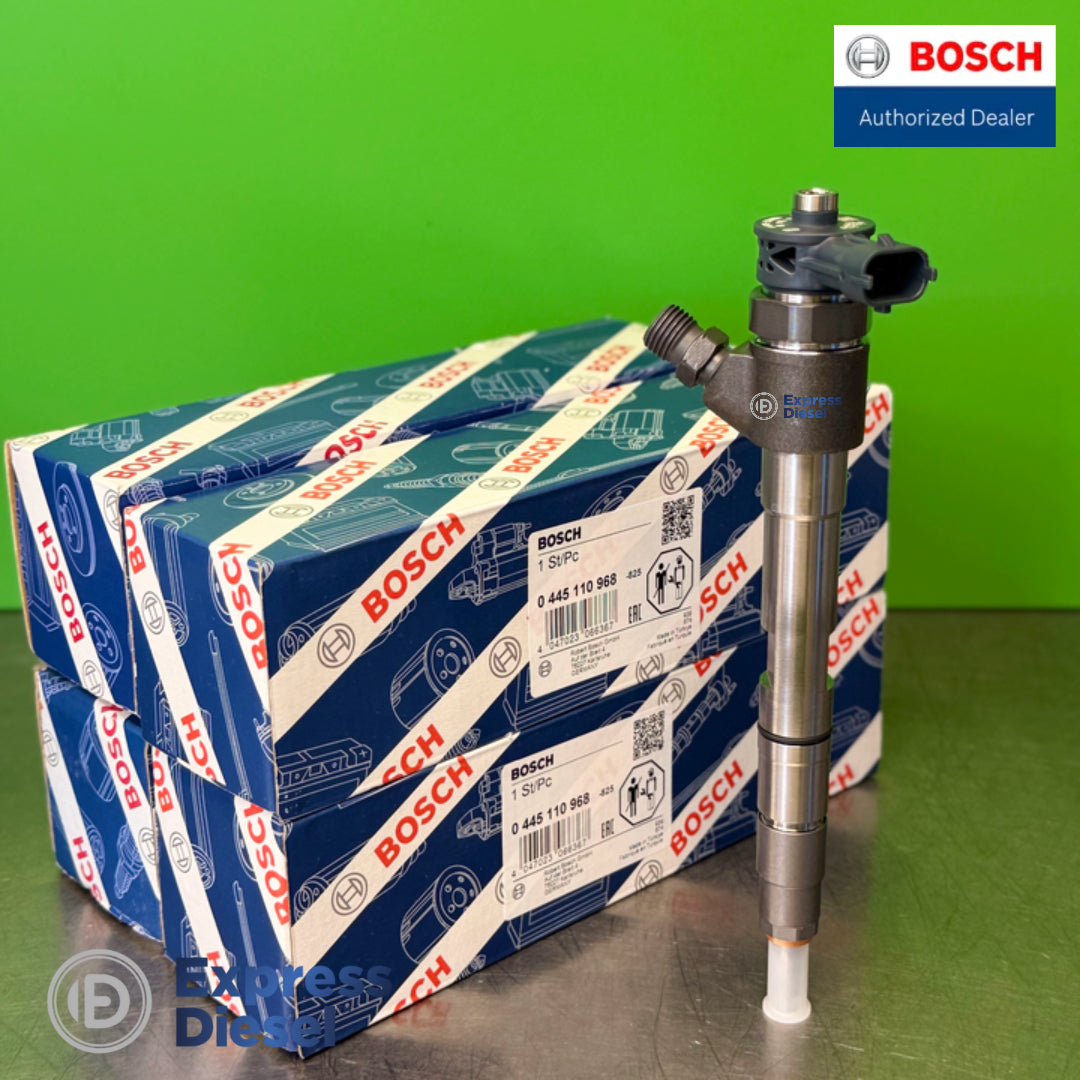 Bosch 0445110968 injector set of 4 for Doosan G2 D24 - Bosch packaging