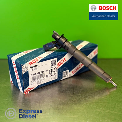 Bosch 0445118035 CRI3-22 piezo injector for the BMW N57 tri-turbo engine - side view
