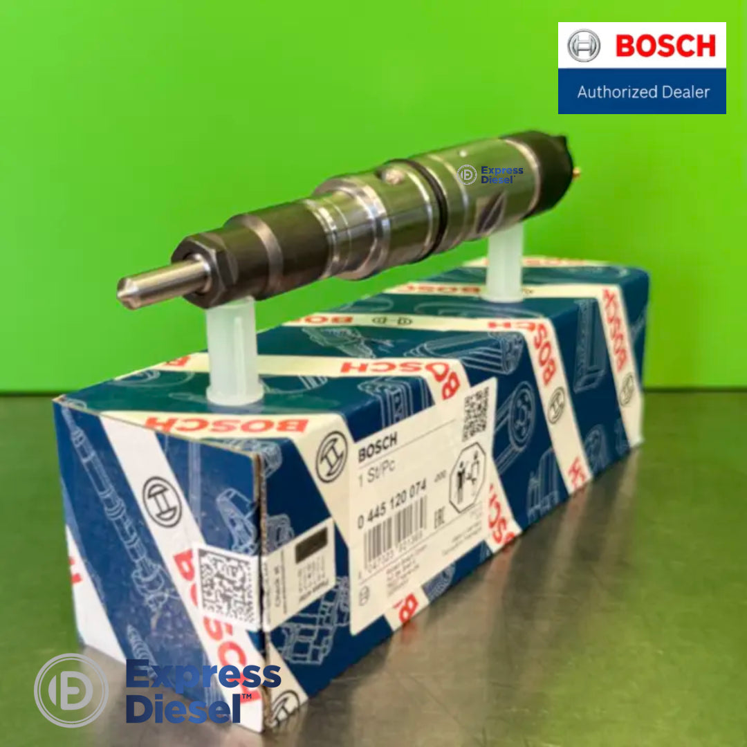 Bosch 0445120074 common rail injector - nozzle and injector body detail