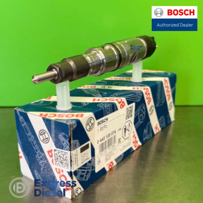 Bosch 0445120074 common rail injector - nozzle and injector body detail