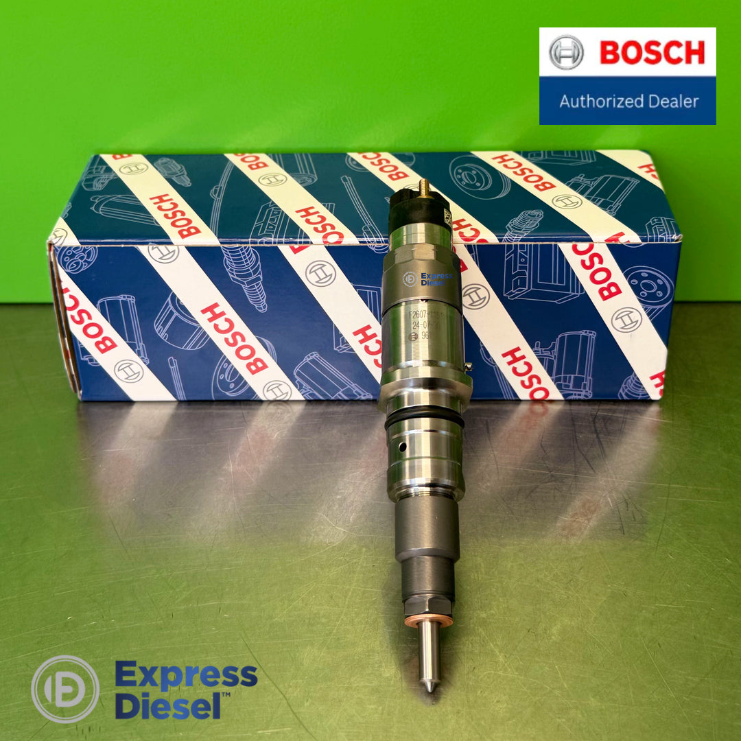 Genuine Bosch 0445120231 CRIN1 common rail diesel injector for Cummins QSB and Komatsu SAA6D107 engines with original Bosch OEM box