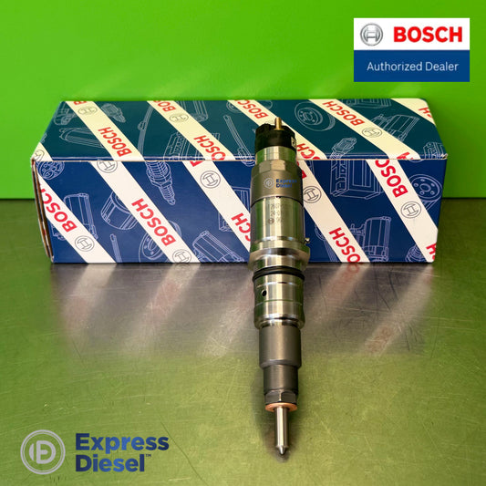Genuine Bosch 0445120231 CRIN1 common rail diesel injector for Cummins QSB and Komatsu SAA6D107 engines with original Bosch OEM box