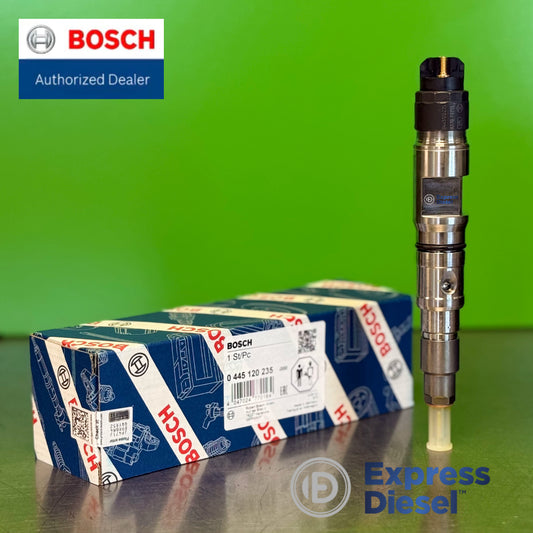  Genuine Bosch 0445120235 CRIN common rail diesel fuel injector for Sisu AGCO Power Massey Ferguson Fendt Valtra engines with OEM packaging