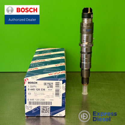 Bosch 0445120236 injector body with laser marking, genuine OEM made in Japan