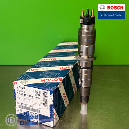 Bosch 0445120236 CRIN1-14/16 injector solenoid connector and body view for Cummins QSB6.7