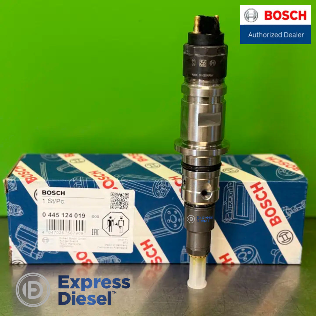 Bosch 0445124019 common rail injector - MADE IN GERMANY laser marking on the solenoid housing