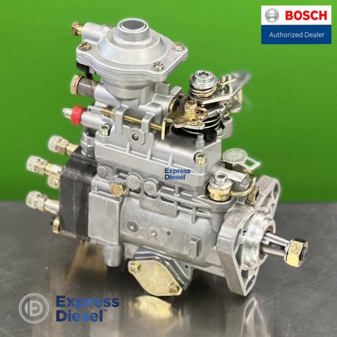 Bosch 0460424055 VE injection pump - delivery valve outlets and fuel shut-off solenoid side