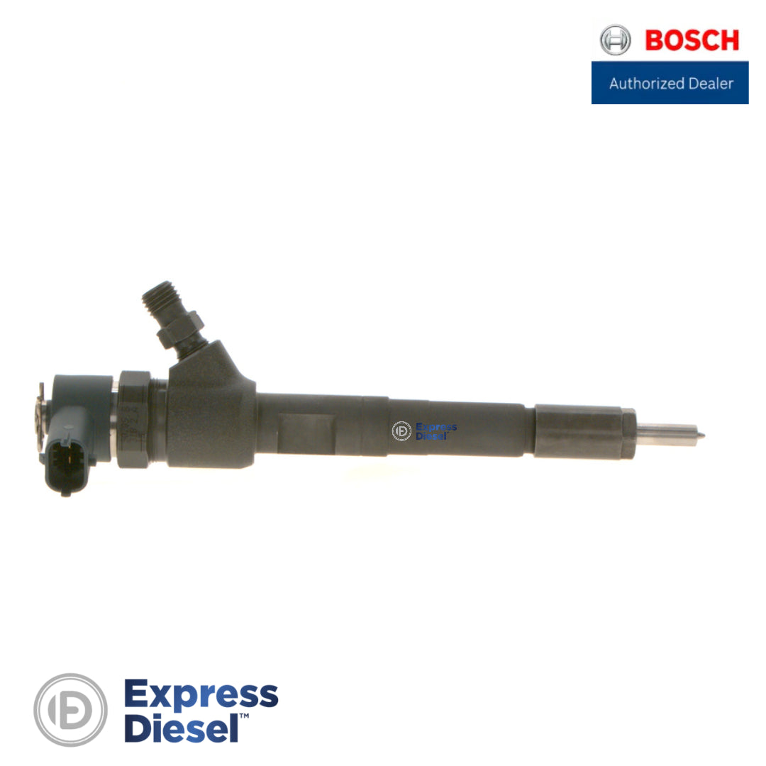 Bosch Exchange 0986435102 remanufactured common rail injector - side profile