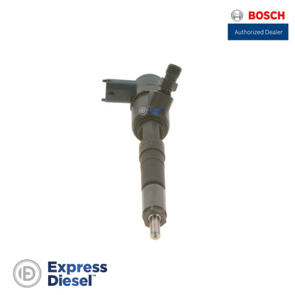 Bosch Exchange 0986435102 remanufactured common rail injector - solenoid connector and inlet