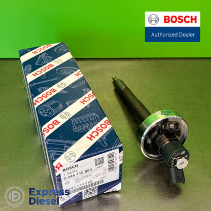 Bosch 0445110883 injector - Made in Japan box label, EAN 4047026097542