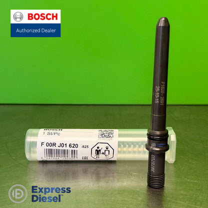 Bosch F00RJ01620 injector inlet connector marking F1620 with Cummins OE 3975703