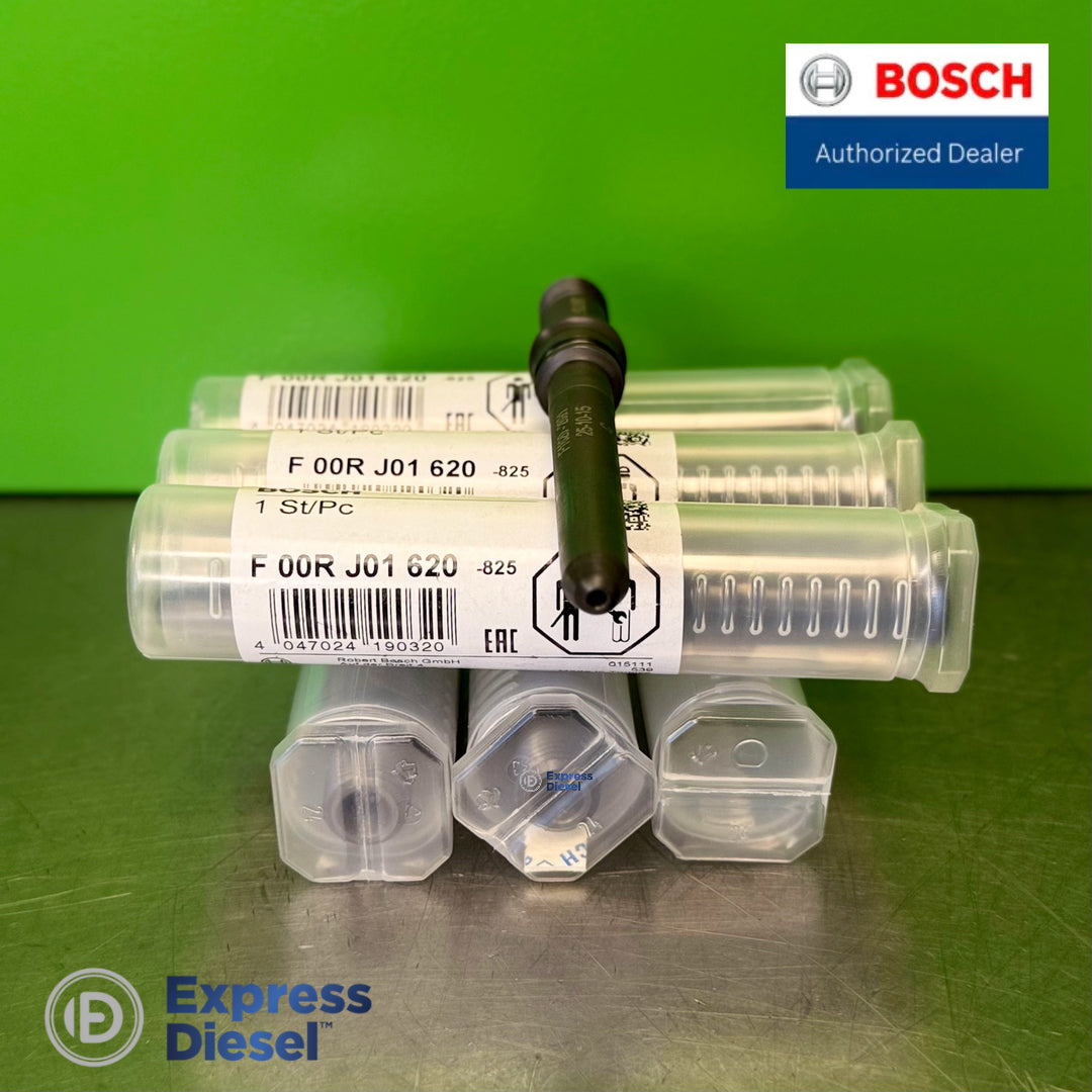 Set of 6 genuine Bosch F00RJ01620 injector inlet connectors for Cummins ISBe/QSB, DAF and Komatsu