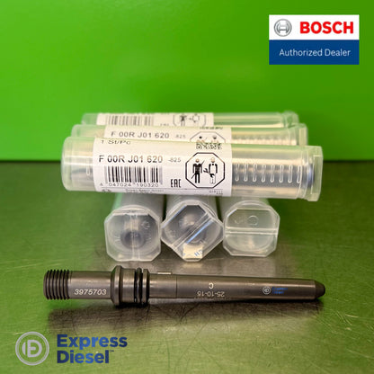 Set of 6 Bosch F00RJ01620 injector inlet connectors, view 2