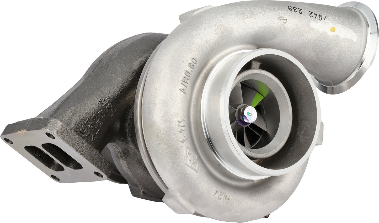 compressor-turbine-inlet-776599-0006.jpgGarrett GTB4294 turbocharger compressor cover and twin-scroll turbine inlet, MTU Detroit S1600, ref 776599-0006