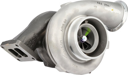 compressor-turbine-inlet-776599-0006.jpgGarrett GTB4294 turbocharger compressor cover and twin-scroll turbine inlet, MTU Detroit S1600, ref 776599-0006