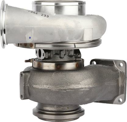 Garrett GTB4294 turbocharger side view, MTU Detroit Diesel S1600 generating set, ref X57510100021