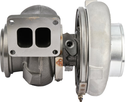 Garrett GTB4294 twin-scroll T-flange turbine inlet face, MTU Detroit S1600, ref 776599-5012S