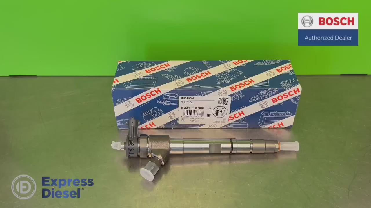 Bosch 0445110968 common rail injector product video - Doosan G2 D18 D24 off-highway