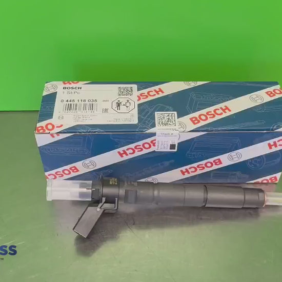 Bosch 0445118035 CRI3-22 piezo injector product video - BMW M550d, 750d, X5 M50d and X6 M50d with the N57 D30C engine